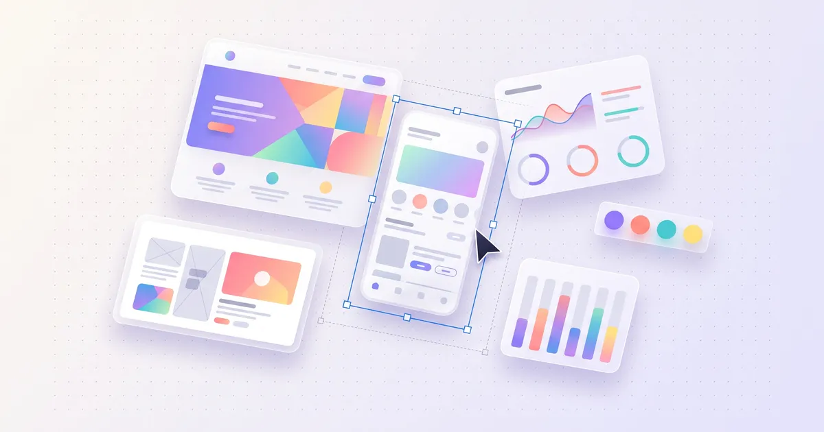 OpenDesign, alternatif gratis Claude Design: ilustrasi workspace desain AI untuk UI website, app, dan slide